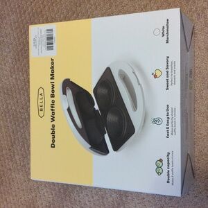 Bella Double Waffle Bowl Maker
